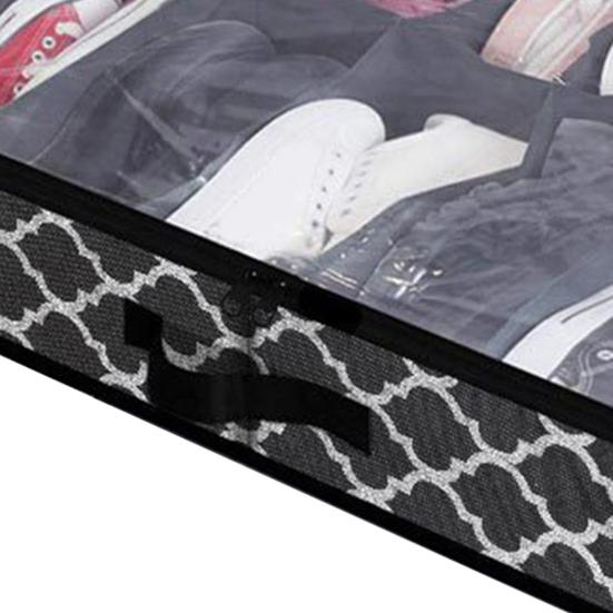 Shoes Storage Box Dust-proof Reinforced Handle Non Woven Fabric Under Bed Shoes Organizer Household Supplies