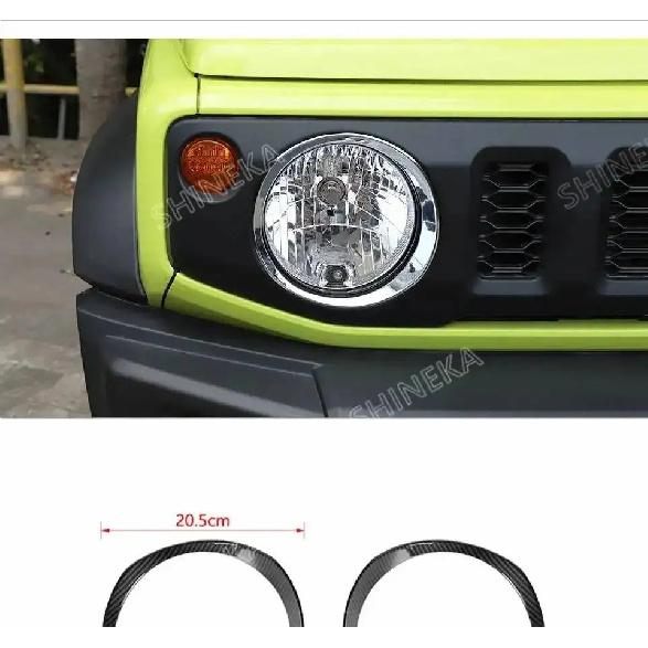 SHINEKA Auto Frontscheinwerfer Lampe Dekoration Abdeckung Aufkleber für Suzuki Jimny 2019 2020 2021 2022 2023 2024 Exterieur Zubehör