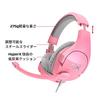 HyperX Cloud Stinger Pink Gaming Headset, PC/PS4 Compatible, Lightweight, 2-Year Manufacturer Warranty, HHSS1X-AX-PK/G, Ideal for Working from Home, V