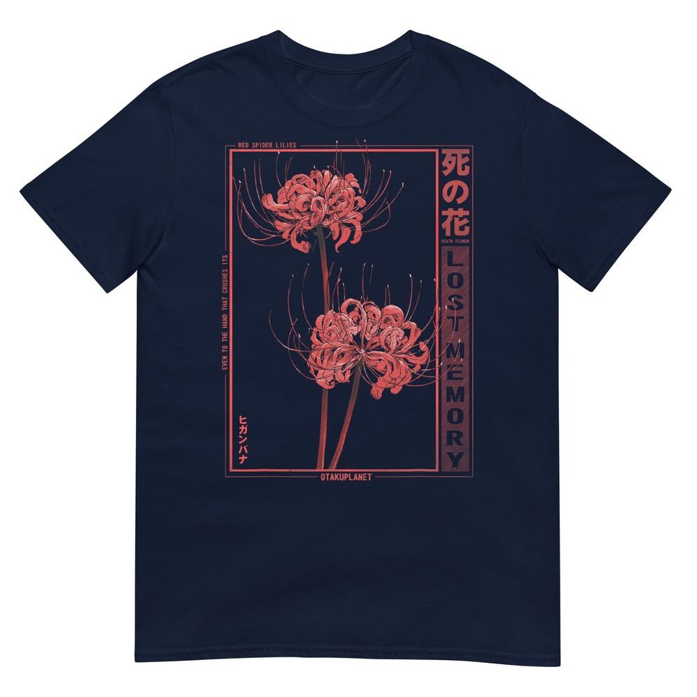 Japanese Spider Lily Soft Grunge Anime Aesthetic Flower TShirt S