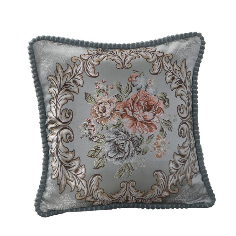 Jacquard High-precision Pillowcase Without Core, Light Luxury Pillow Bed, Bedside Cushion Embroidery Process