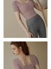Women's Premium Short Sleeve Sports T-Shirt for Running & Pilates with Chest Pad