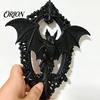 Dark Aesthetic Room Decor 3D Printed Gothic Bat Wall Hanging Decor, Vintage Frame Art, Detailed Wing Art Sculpture for Halloween Home Living