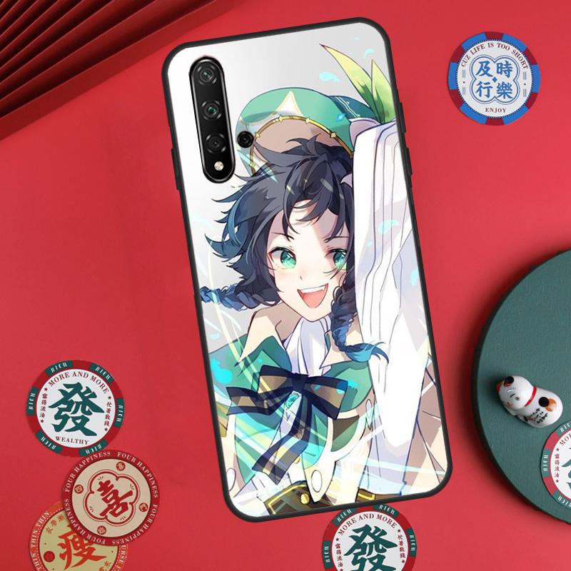 Genshin Impact Venti For Huawei Nova 12s 7i 8i 11i 12i Y73 Y70 Y90 Y60 Y72 Y61 Y91 9 10 SE P30 Pro P40 Lite Case