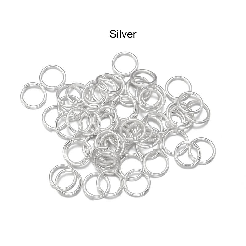 50-200pcs/Lot 3-20mm Open Single Loops Jump Rings Split Rings For Jewelry Finding Making DIY Accessories Connectors Supplies