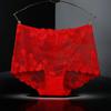 Large size Panties Sexy Lace underpants Large size Hollow out Cotton crotch briefs High waist boyshorts