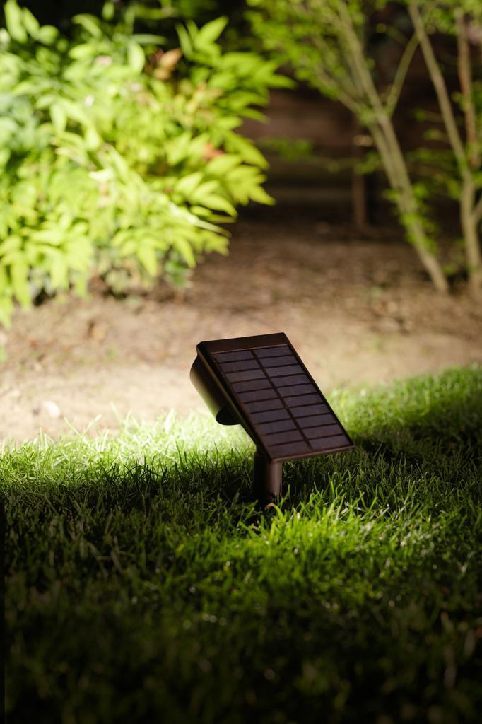 Spot solaire à planter - GALIX - G2603 - 300 Lumens Double éclairage (option Applique) - Détecteur de présence