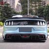 Rear Diffuser for 15-17 Ford Mustang AC Style Carbon Fiber Dual Exhaust Bumper Lip Kit