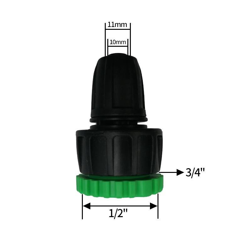 Y-Shaped Water Splitter 1/2" 3/4" Tap Connector Garden Hose Splitter Faucet Adapter with Shut-off Valve Garden Watering Supplies