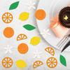 Fruit Summer Party Desktop Shards With Orange Lemon Slices For Birthday Hawaiian