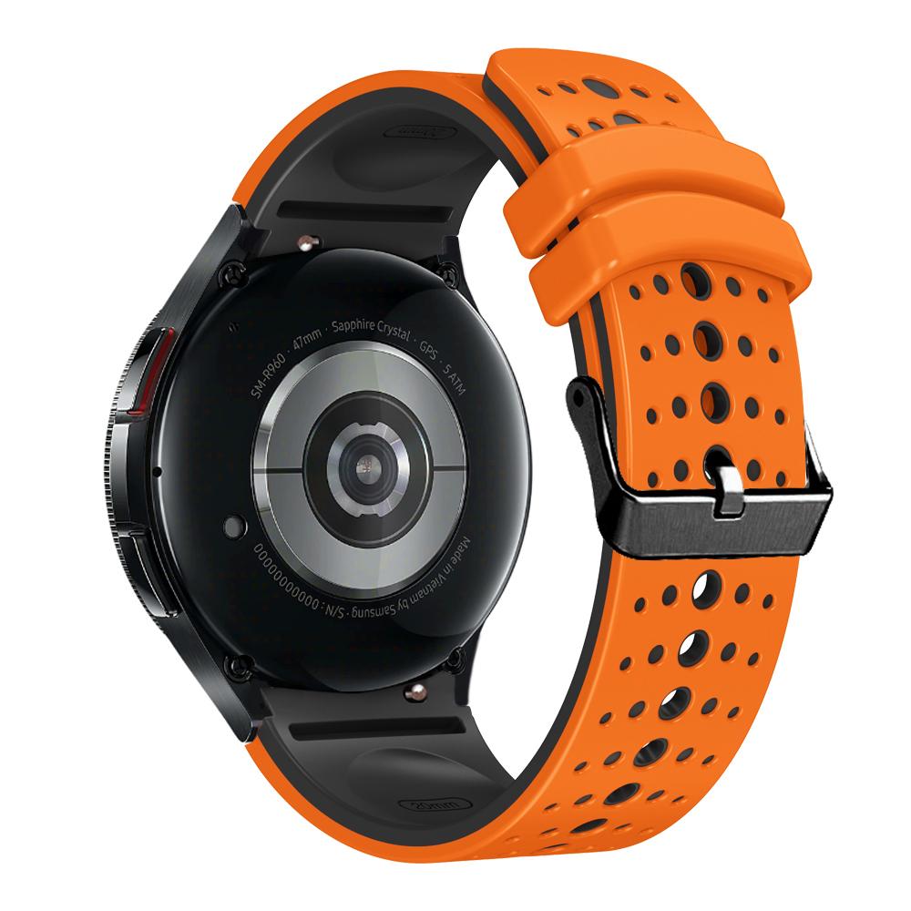 No-gap silicone strap for Samsung Galaxy Watch FE 7 6 44mm 40mm/6 Classic 47mm 43mm Breathable Band for Watch Pro 45mm 4 Classic