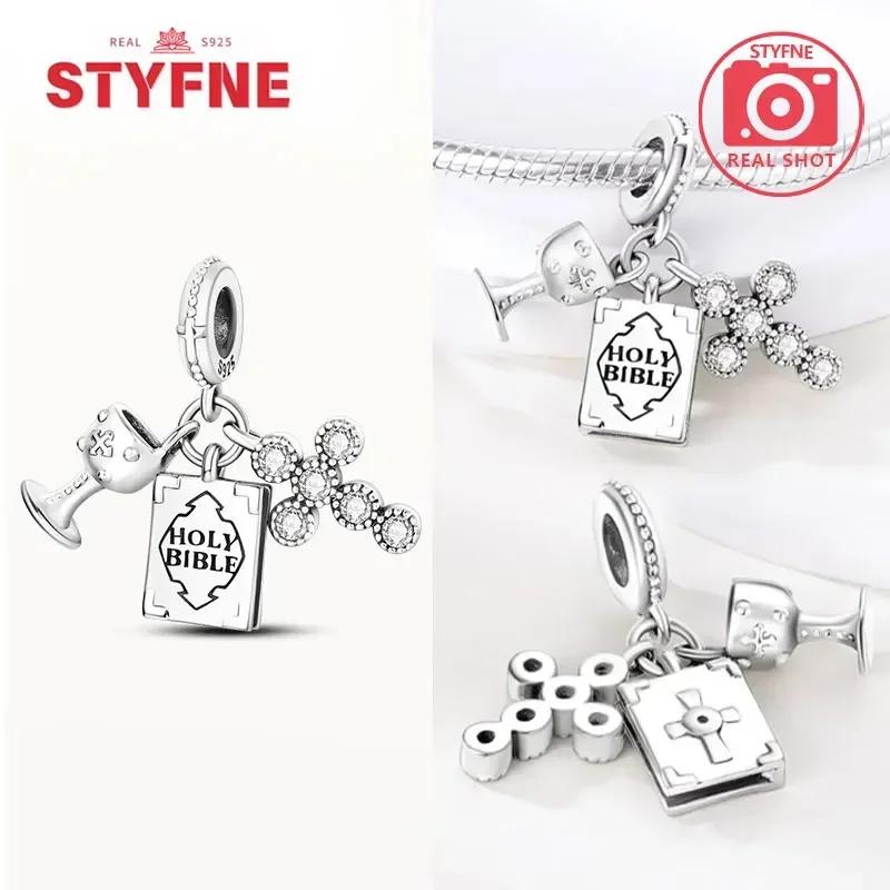 Copper Charms Religion Heart Lucky Eye Cross Beads Fit Originalbracelet For Women Fine Jewelry Gift