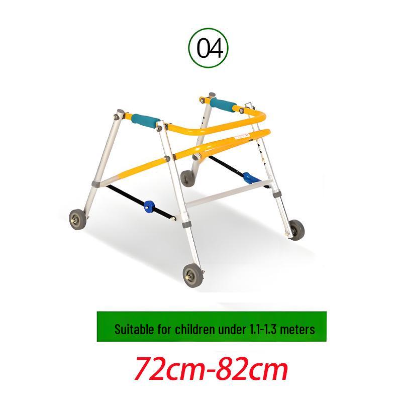 Four-Wheel Children's Walker for Lower Limb Rehabilitation