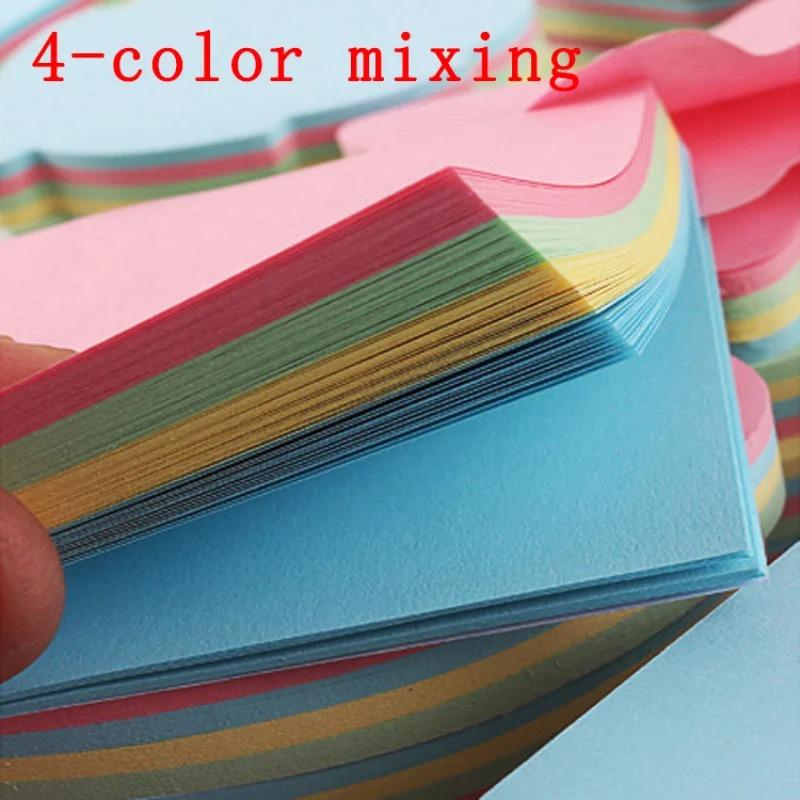 Cute Korean Style Sticky Notes, 100 Sheets Creative Fun Shapes Memo Pads, Reusable Adhesive Notes for Students School Office