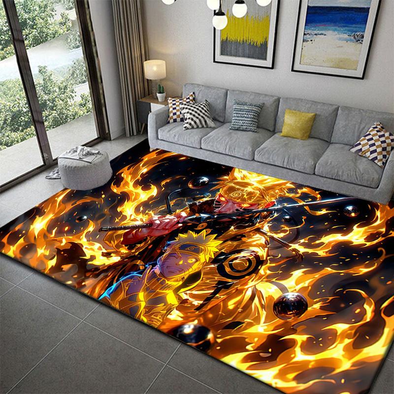 Naruto Ninja Technique Symbol Rug Soft Washable Non-Slip Carpet for Home Decor