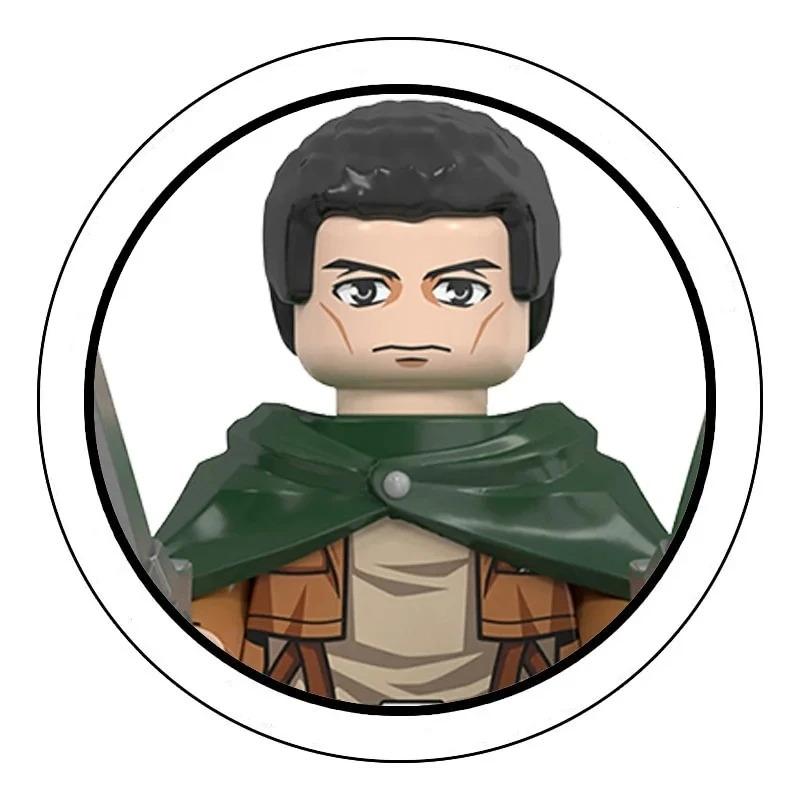 Blind Box Building Blocks Mini Model Figures Attack on Titan Levi Ackerman Eren Mikasa Giant Annie Halloween Christmas Gifts Toy
