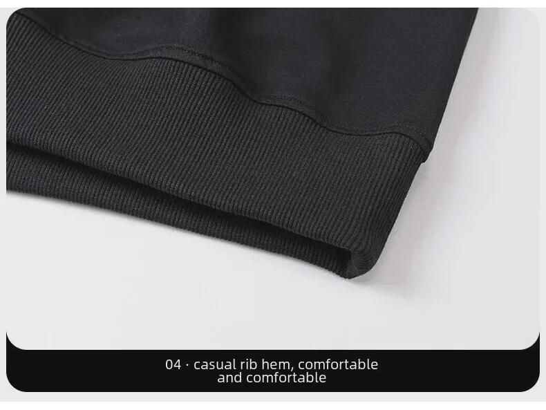 Men's Plush Thickened Two-Piece Sports Suits: Long-Sleeve Pullover & Pants - Casual Trendy Autumn/Winter Activewear