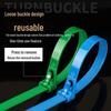 Fascette in nylon riutilizzabili 5x200mm, nere e bianche