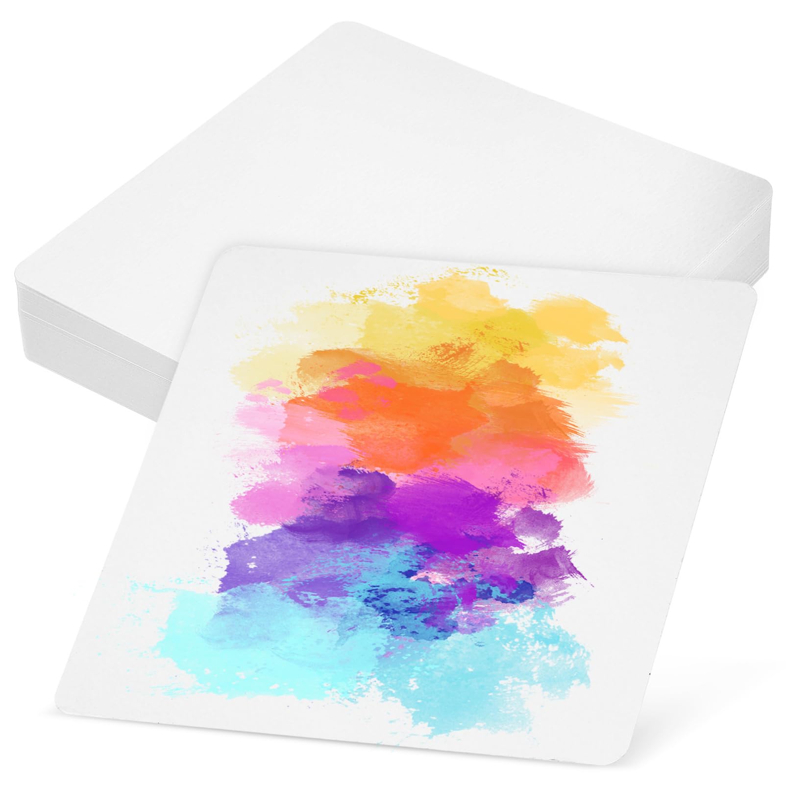 

STOBOK 50 Sheets Watercolor Paper Card Watercolor Card Watercolor Pad White Watercolor Paper Square Watercolor Card Empty Card Stock Watercolor Paper білий