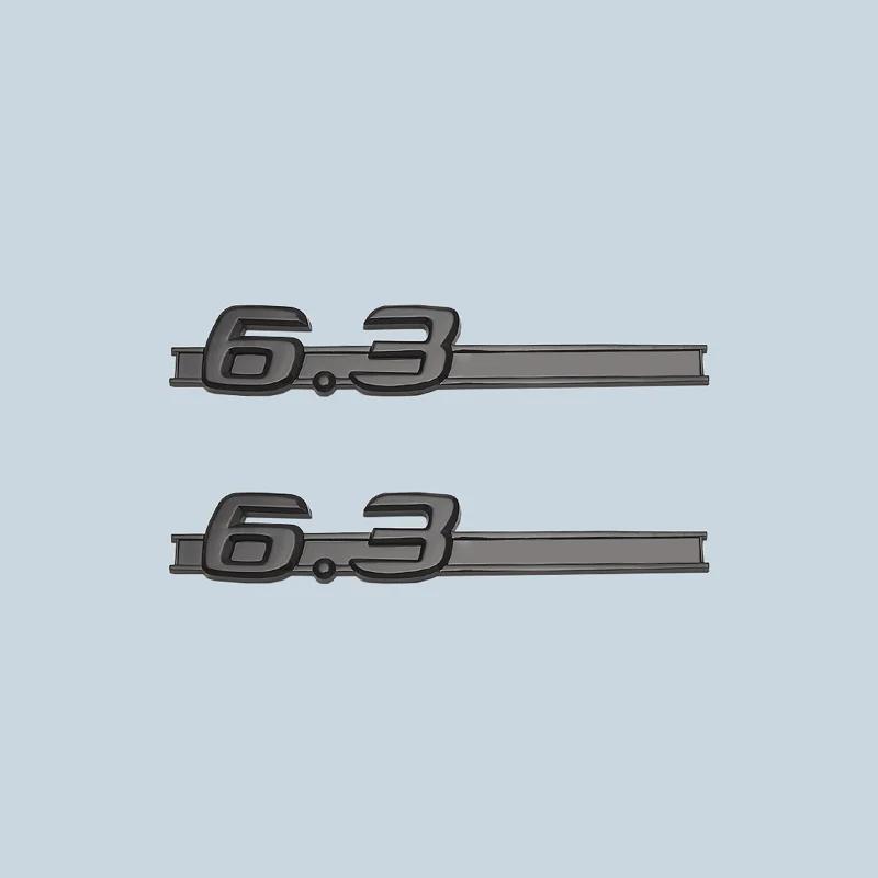 

Хромированная глянцевая черная буква C63 6,3, эмблема Fender, автомобильная наклейка для W207 W211 W212 W203 W204 W205 C63 E63 6.3AMG-Glossy Black(2pcs)