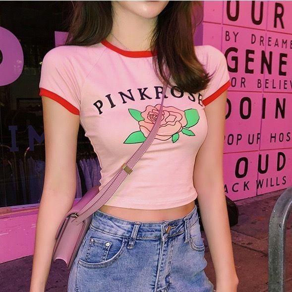 2026 Sommer Anime Print Kurzarm Crop Top - Betont die Brust, Design mit großen Augen