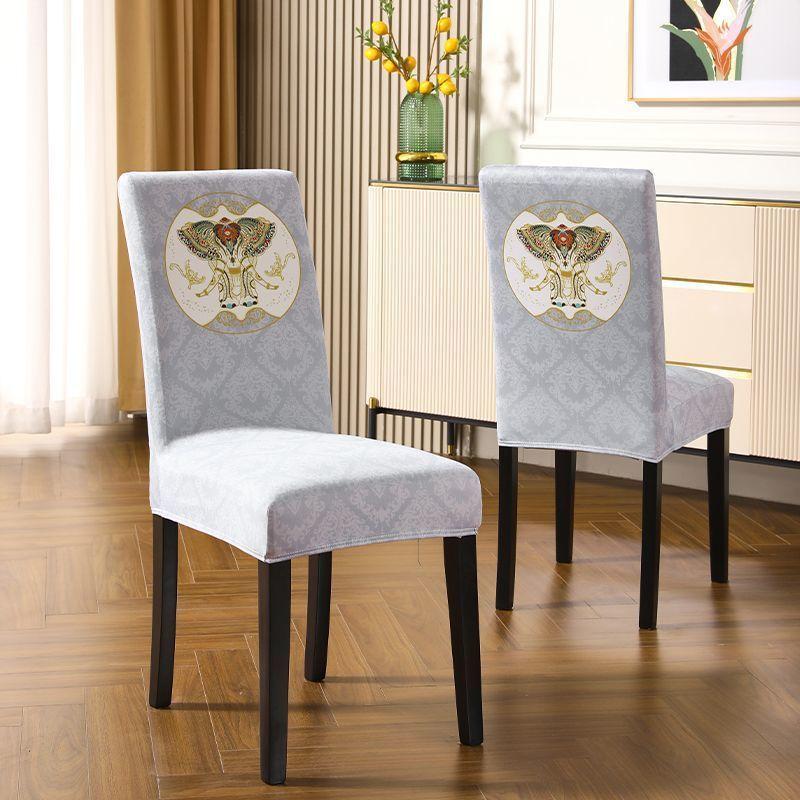 Premium Chair Cover Summer Dining Table Chair Cover 2023 Chair Cover One-Piece Seat Cover European Chair Cover