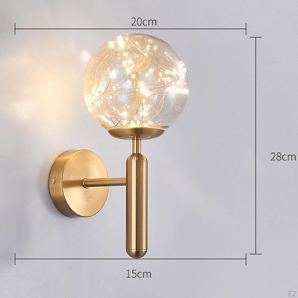 LED Stylish Wall Mount Sconce Fairy Lamps Nightlight for Balcony Indoor Industrial Bathroom