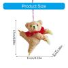 Cartoon Dancing Bear Plush Doll Room Bedside Pendant Bear Plush Accessory Bear Plush Ornament for Bag and Key Decorating