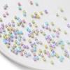 50 Stück/Los 4mm Glas Flachperlen Bunt Facettierte Spacer Lose Perlen für DIY Halskette Armband Ohrring Schmuckherstellung Zubehör