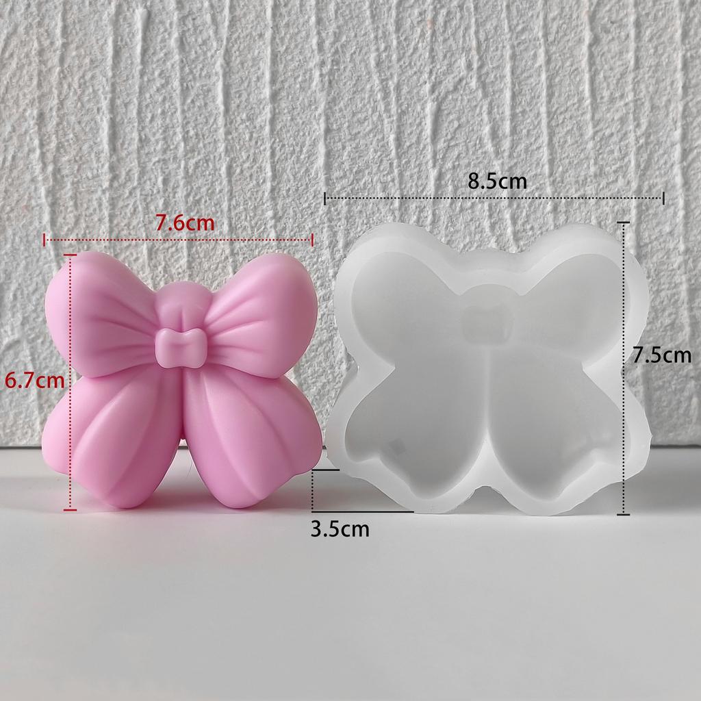 Butterfly Aroma candle Plaster Ornament Mould Handmade soap soy Wax Candle Making supplies DlY Bow Tie Silicone Mold