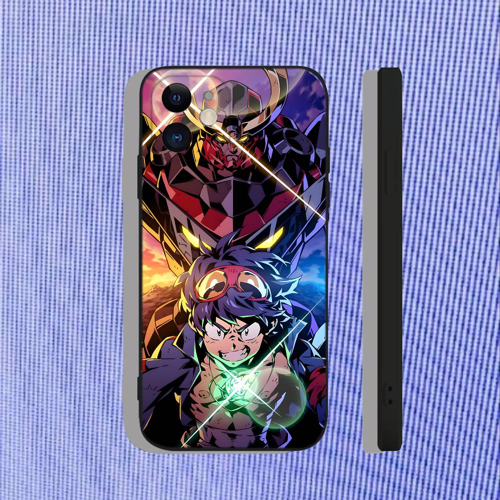 

Чохол для телефону з аніме G-Gurren Lagann Для iPhone 17,16,15,14,13,12,11,Pro,Max,Plus,Air,X,XS,XR,SE,8,7,Mini,М який чорний Funda iPhone15plus