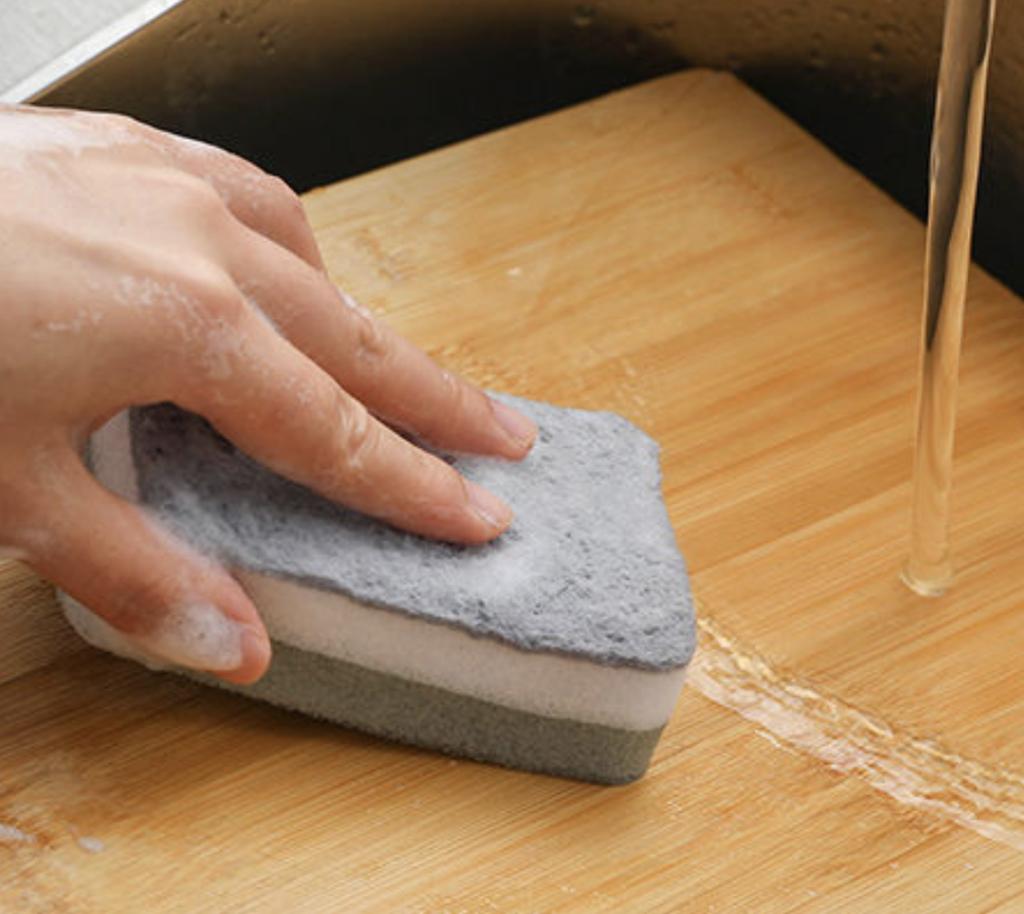 10 Pieces of Double-sided Wiping Cloth, Cleaning Cloth, and Sponge for Kitchen Use