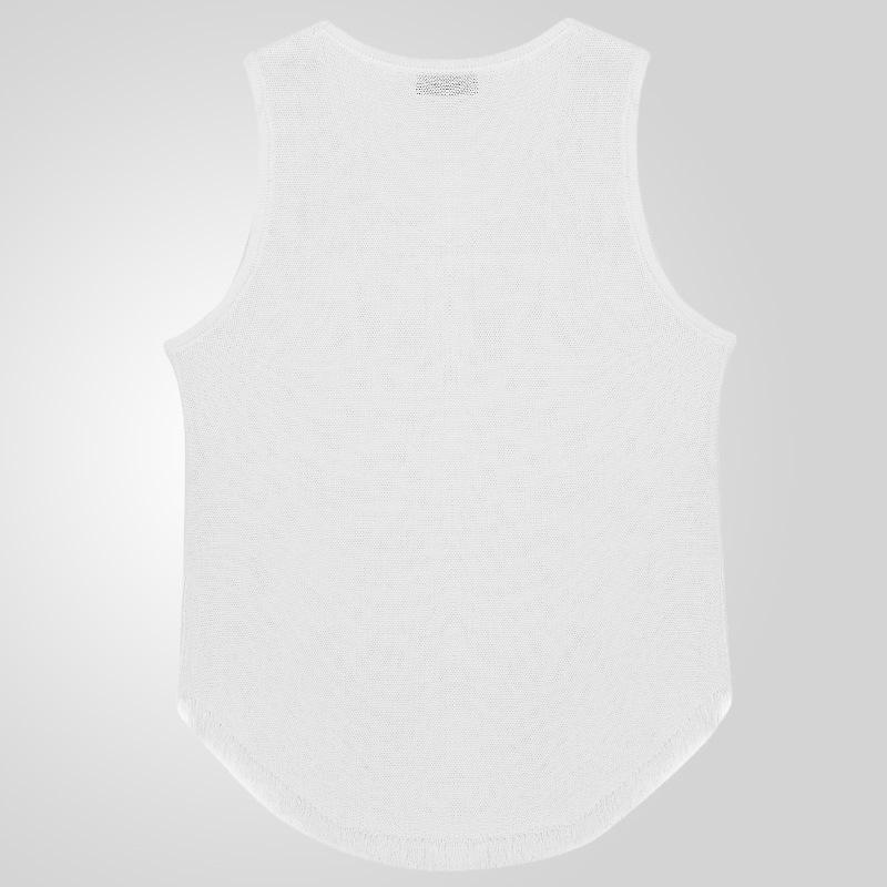 Men'S Summer New Style Men'S Thin Breathable Sports Fitness Sleeveless Knitted Shirt Casual Loose Knitted Tank Top