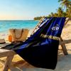 Inter Milan Customize Your Name Beach Towel High Absorbency & Quick-Dry
