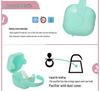 PP Plastic Pacifier & Teether Storage Case - Anti-Drop, Portable Nipple Box