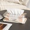 Light Luxury Liftable Paper Storage Box Creative Spring Paper Box Living Room Bedroom Restaurant Household Tissue Box
