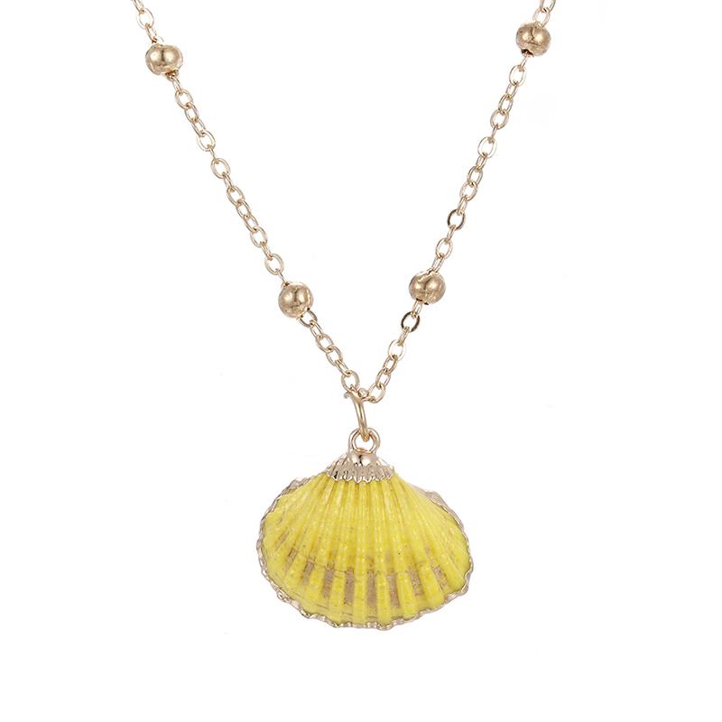 32 Styles Charm Boho Natural Shells Necklaces Scallop Pendant Necklace For Women Gifts Chain Style Alloy Seashell Summer Jewelry