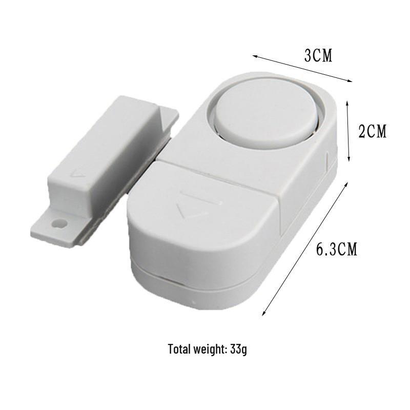 Magnetic Door Alarm - Anti-theft Indoor Security with Sticker Sensor