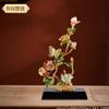 Enameled Metal Decorative Sculpture Plant Design Luxury Home Tabletop Ornament Zinc Alloy Crafted Statement Piece