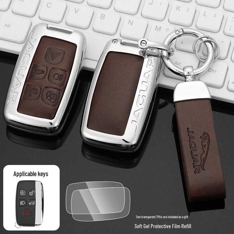 Jaguar Key Case: Compatible with XEL, XFL, F-Pace, XJL, XF, XE, F-Type 2022 Models – Luxury Shell Buckle Bag