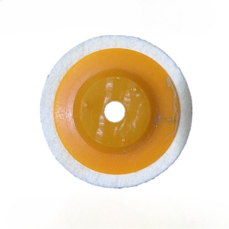 5 Stück 3 Zoll 75mm Wolle Polierscheibe Teller Schleifen Schleifscheibe Polierbürsten Abrasives Schleifpad Schleifer Rotierendes Schleifwerkzeug