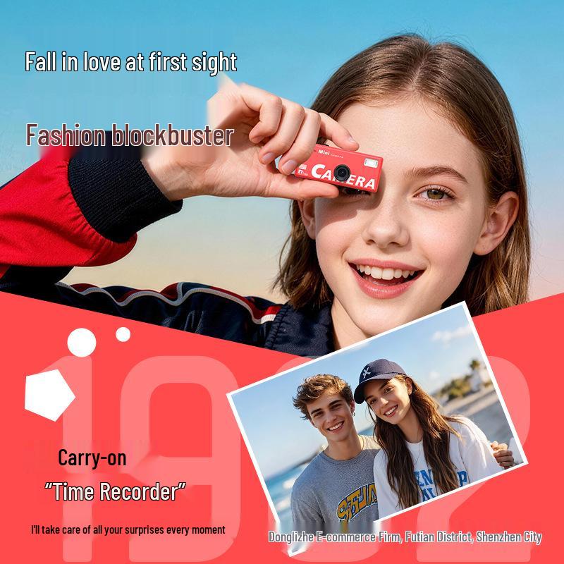 LK030 Kid's Compact Flip Camera: Portable Outdoor Thumb Cam