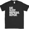 Eat Sleep Hapkido Repeat T-Shirt Funny Martial Arts Hobby Sports Fitness Tee