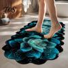 Anti-slip Mats for Bathroom Flowers Rug, Diatomaceous Earth Bath Mat, Super Absorbent Non-slip Water Bedside Rugs Floral Rose Sunflower Mat