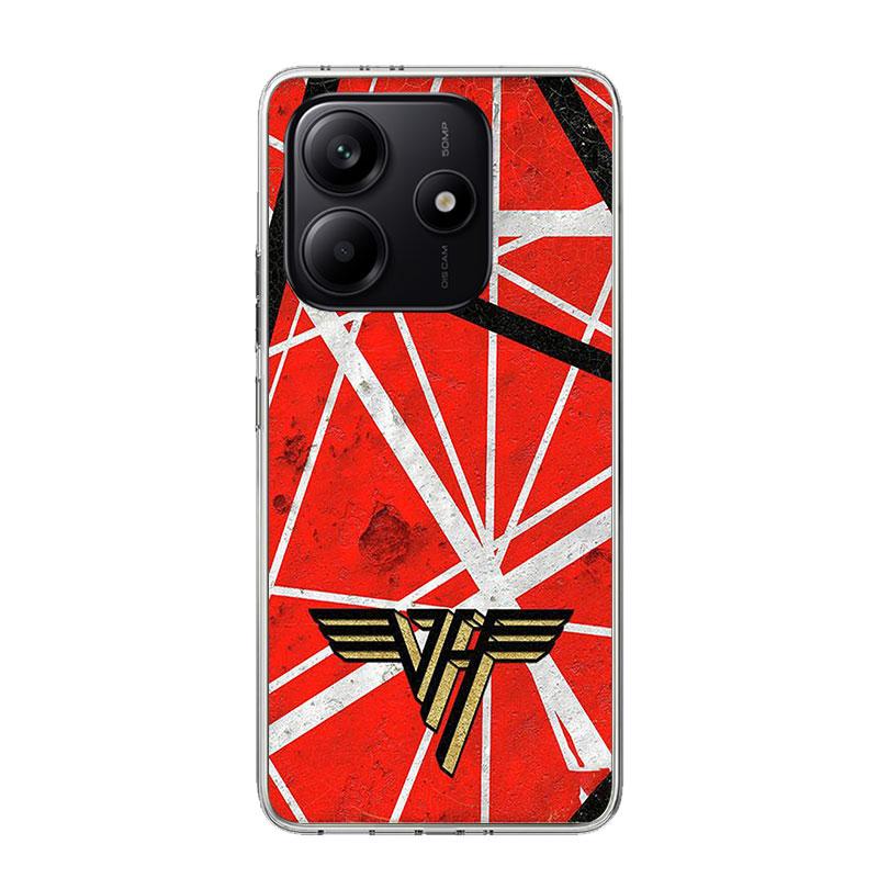 Eddie Van Halen Graphic Guitar Case Phone Cover for Xiaomi Redmi Note 14 13 12S 12 11S 11 11T 11E 10S 10 Pro Plus 9 9S 5G + Tren