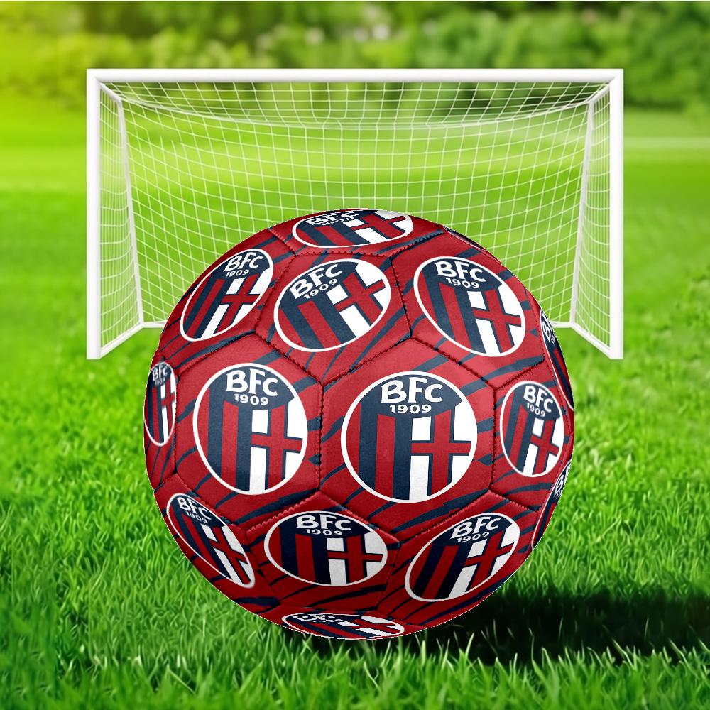 Football Bologna Soccer Ball Size 5 Soccer Ball, Machine-stitched, Soft and Comfortable, Suitable for Training and Matches Fan Gift