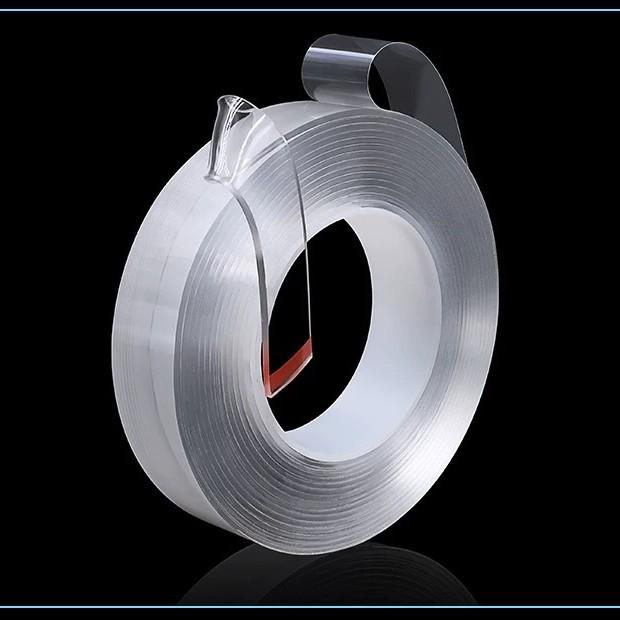 Clear Nano Double-Sided Tape, Strong Adhesion, Traceless, Large Roll, High Viscosity, Nail-Free Glue