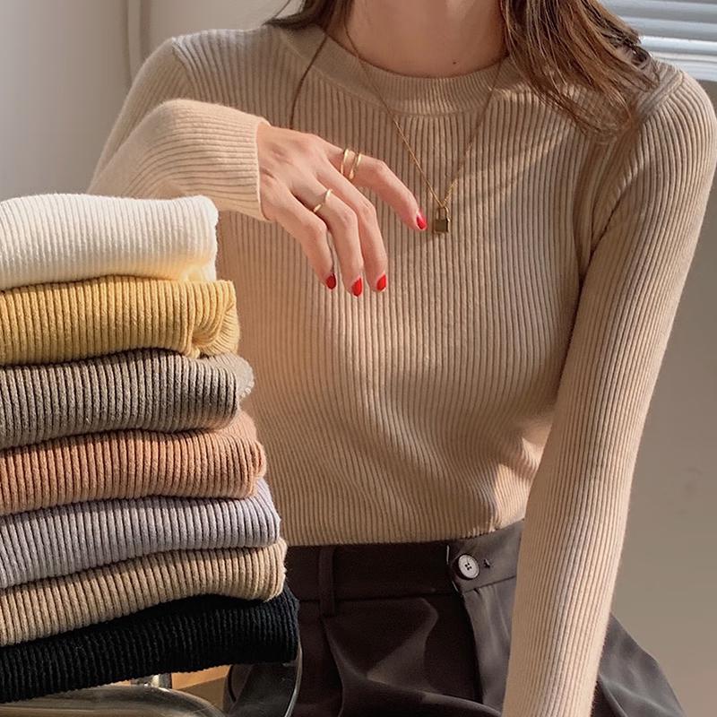 

Женский базовый топ Mao Ren из трикотажа с шерстью L