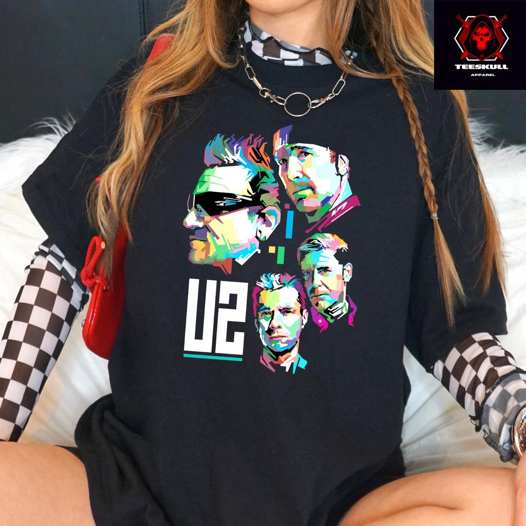 U2 Classic Rock Band Retro Tee Unisex Adults Heavy Cotton T-shirt S3XL