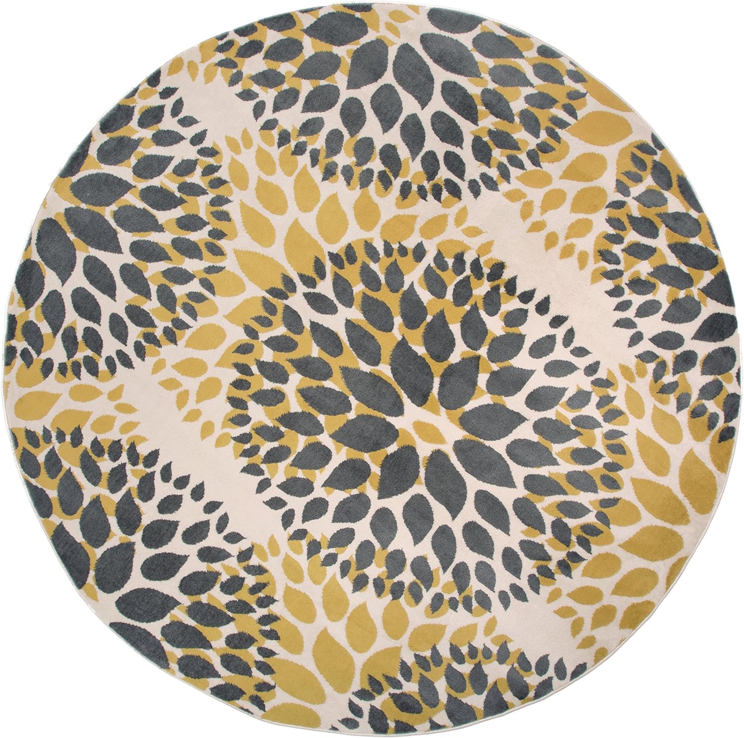 Watercolor Flower Round Carpet Bohemian Style Living Room Rug Living Room Cloak Room Chair Non Slip Mat Home Decoration 40x40cm